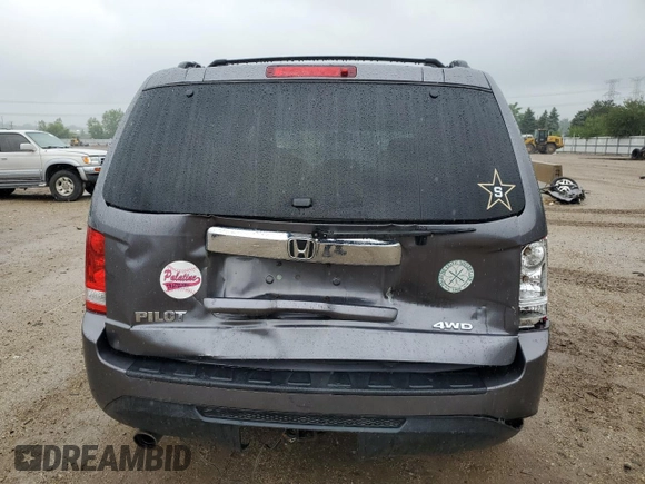 2014 Honda Pilot EX-L with VIN 5FNYF4H72EB020463, listed as a Copart auction lot 59152405 with 132,679 mi miles and Salvage title. Bid and sale history available at DreamBid. Image 6.
