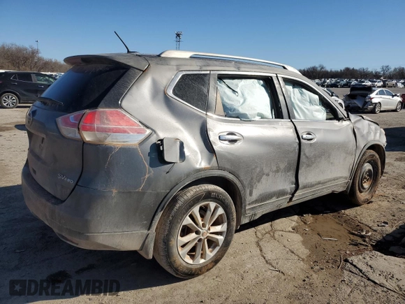 2015 Nissan Rogue S with VIN KNMAT2MV4FP517976, listed as a Copart auction lot 47590315 with 167,419 mi miles and Salvage Title. Bid and sale history available at DreamBid. Image 3.