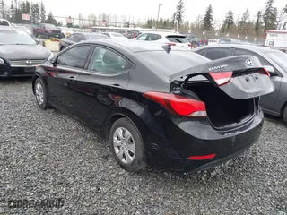 2016 Hyundai Elantra SE with VIN KMHDH4AE6GU628350, listed as a IAAI auction lot 41915493 with 1 mi miles. Bid and sale history available at carsss.com. Image 3.
