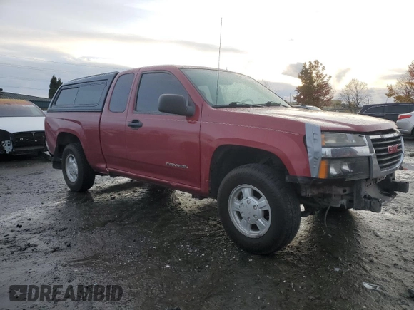 2004 GMC Canyon SLE Z85 with VIN 1GTCS196348169859, listed as a Copart auction lot 78930414 with 0 mi miles and Salvage Title. Bid and sale history available at carsss.com. Image 4.