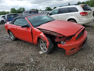 2013 Ford Mustang V6 with VIN 1ZVBP8EM8D5209863, listed as a Copart auction lot 56799405 with 120,342 mi miles and Salvage title. Bid and sale history available at DreamBid. Image 4.