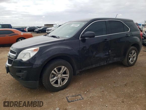 2013 Chevrolet Equinox LS with VIN 2GNALBEK4D6205858, listed as a Copart auction lot 51855945 with 110,886 mi miles and Salvage Title. Bid and sale history available at carsss.com. Image 1.
