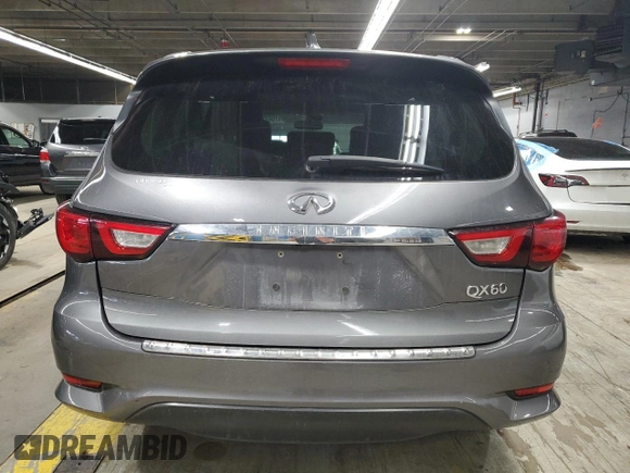 2017 Infiniti QX60 with VIN 5N1DL0MM4HC548613, listed as a Copart auction lot 47993765 with 96,334 mi miles and Salvage Title. Bid and sale history available at DreamBid. Image 6.