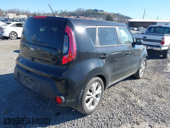 2015 Kia Soul + with VIN KNDJP3A53F7146064, listed as a IAAI auction lot 41724882 with 102,444 mi miles. Bid and sale history available at carsss.com. Image 4.