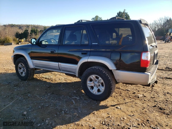 2001 Toyota 4Runner Limited with VIN JT3HN87R710336774, listed as a Copart auction lot 86921134 with 188,348 mi miles and Salvage Title. Bid and sale history available at carsss.com. Image 2.