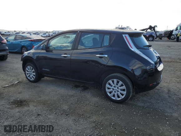 2015 Nissan LEAF S with VIN 1N4AZ0CPXFC334701, listed as a Copart auction lot 47689535 with 0 mi miles and Non Repairable. Bid and sale history available at carsss.com. Image 2.