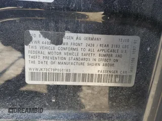 2009 Volkswagen Passat Komfort z VIN WVWJK73C79P056163, wystawiony jako Copart lot #42095525 z przebiegiem 132 709 mil mil oraz Szkoda całkowita • Salvage title. Historia ofert i sprzedaży dostępna na DreamBid. Obrazek 14.
