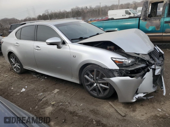 2017 Lexus GS with VIN JTHBA1BL8HA003798, listed as a Copart auction lot 43376205 with 66,541 mi miles and Salvage Title. Bid and sale history available at carsss.com. Image 4.