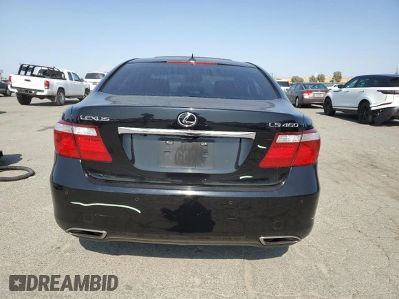 2008 Lexus LS 460 with VIN JTHBL46F685059084, listed as a Copart auction lot 59392615 with 141,800 mi miles and Salvage title. Bid and sale history available at DreamBid. Image 6.