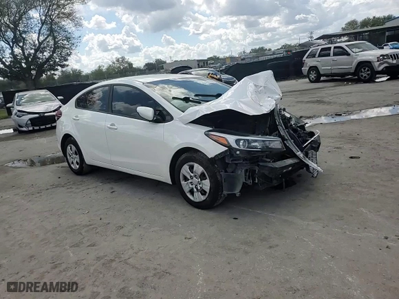 2017 Kia Forte LX with VIN 3KPFK4A71HE153495, listed as a Copart auction lot 46814145 with 0 mi miles and Salvage Title. Bid and sale history available at carsss.com. Image 10.