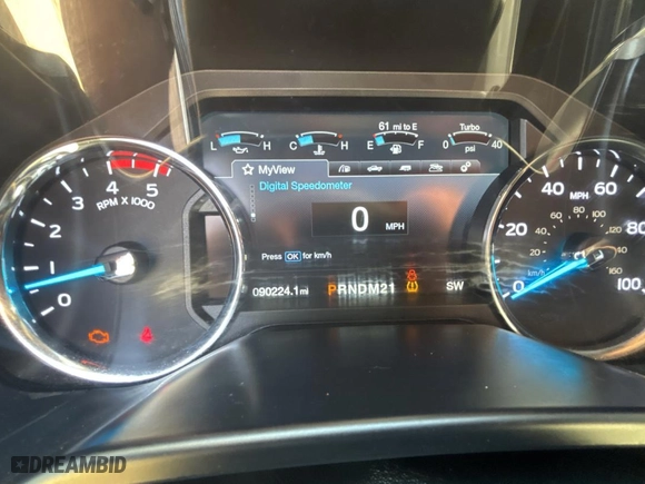 2017 Ford Super Duty F-250 SRW Lariat with VIN 1FT7W2BT5HEC30633, listed as a Copart auction lot 51175105 with 90,224 mi miles and Clean Title. Bid and sale history available at carsss.com. Image 8.