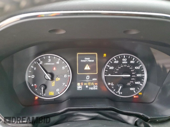 2025 Subaru Outback Premium with VIN 4S4BTADC7S3118392, listed as a Copart auction lot 61748045 with 7,605 mi miles and Salvage title. Bid and sale history available at DreamBid. Image 9.