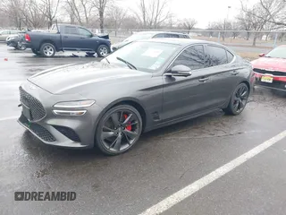 2023 Genesis G70 3.3T with VIN KMTG54TEXPU107334, listed as a IAAI auction lot 41565440 with 19,816 mi miles and . Bid and sale history available at carsss.com. Image 17.