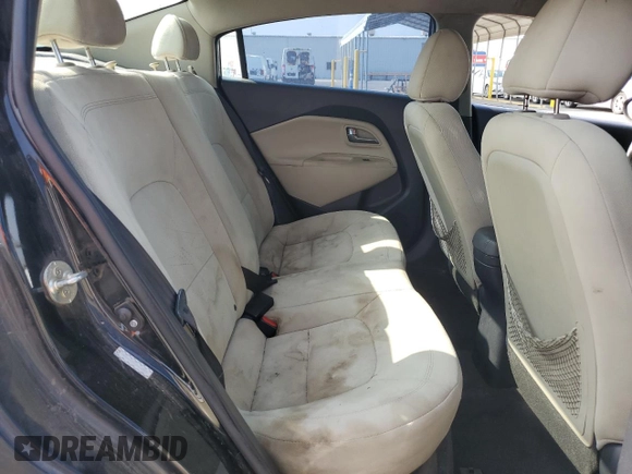 2013 Kia Rio EX with VIN KNADN4A31D6248521, listed as a Copart auction lot 60061645 with 123,281 mi miles and Salvage title. Bid and sale history available at DreamBid. Image 10.