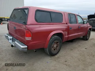 2003 Dodge Dakota SLT with VIN 1D7HL48N33S265110, listed as a Copart auction lot 41627715 with 117,682 mi miles and Salvage Title. Bid and sale history available at carsss.com. Image 3.