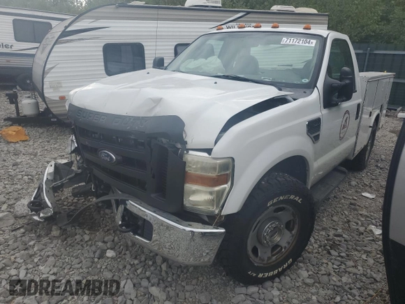 2008 Ford F-350 XL with VIN 1FDSF34598EA95957, listed as a Copart auction lot 71172104 with Not Provided miles and Salvage Title. Bid and sale history available at DreamBid. Image 1.