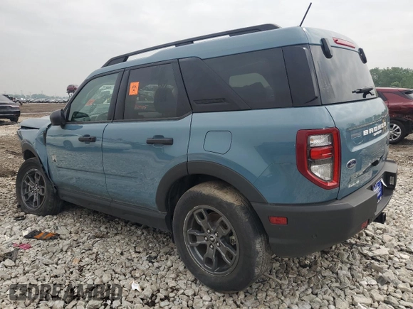 2023 Ford Bronco Sport Big Bend with VIN 3FMCR9B6XPRD35278, listed as a Copart auction lot 59750365 with Not provided miles and Clean title. Bid and sale history available at DreamBid. Image 2.
