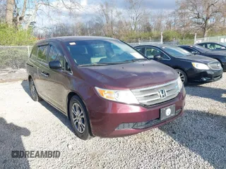 2011 Honda Odyssey EX with VIN 5FNRL5H49BB065002, listed as a IAAI auction lot 42043441 with 248,687 mi miles. Bid and sale history available at carsss.com. Image 1.