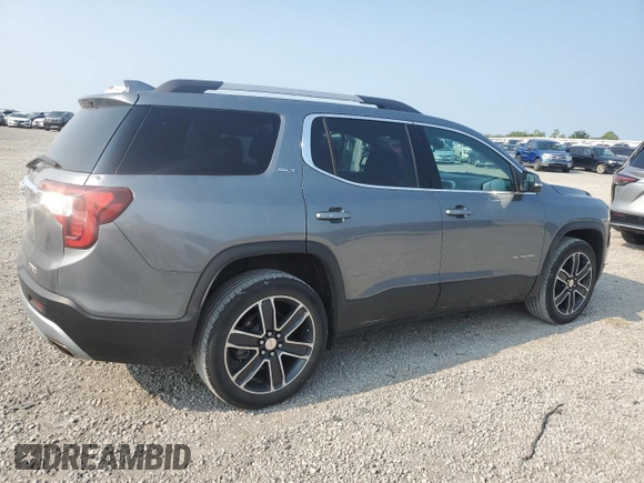 2022 GMC Acadia SLT with VIN 1GKKNMLS9NZ116075, listed as a Copart auction lot 58887355 with 33,516 mi miles and Salvage title. Bid and sale history available at DreamBid. Image 3.