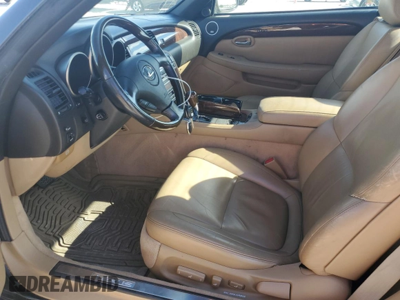 2008 Lexus SC 430 с VIN JTHFN45Y089018716, выставлен на аукционе Copart как лот 72526044 с пробегом 66 458 миль миль и Списание • Salvage title. История ставок и продаж доступна на DreamBid. Изображение 7.
