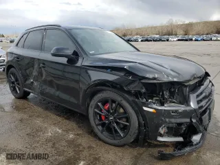 2019 Audi SQ5 Prestige with VIN WA1C4AFY1K2096680, listed as a Copart auction lot 51152345 with 50,224 mi miles and Salvage Title. Bid and sale history available at carsss.com. Image 4.