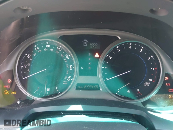 2008 Lexus IS 250 with VIN JTHBK262885061097, listed as a IAAI auction lot 41865094 with 242,449 mi miles. Bid and sale history available at carsss.com. Image 7.