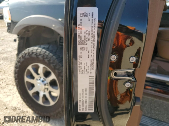 2024 Ram 2500 Longhorn with VIN 3C6UR5PLXRG187056, listed as a Copart auction lot 55500255 with 29,198 mi miles and Salvage title. Bid and sale history available at DreamBid. Image 13.