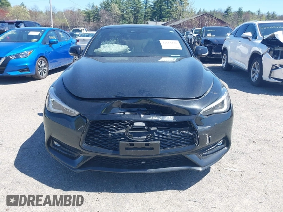 2022 Infiniti Q60 Red Sport 400 with VIN JN1FV7LL5NM680815, listed as a IAAI auction lot 42114128 with 15,584 mi miles and . Bid and sale history available at DreamBid. Image 12.