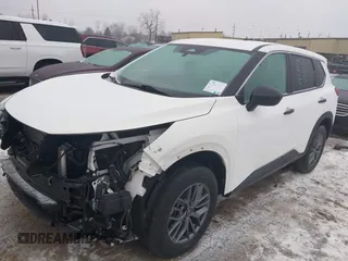 2023 Nissan Rogue S with VIN 5N1BT3AAXPC855964, listed as a IAAI auction lot 41552591 with 34,829 mi miles and . Bid and sale history available at carsss.com. Image 2.