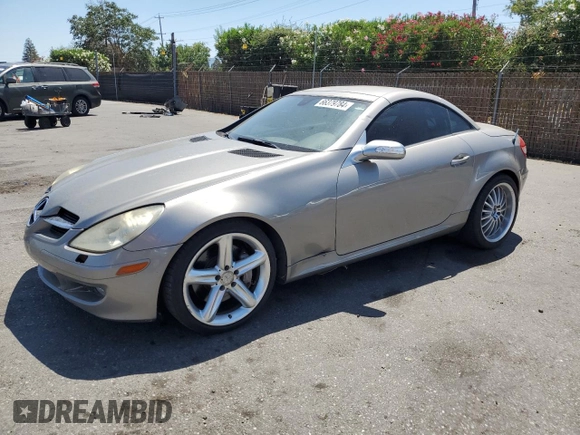 2005 Mercedes-Benz SLK-Class with VIN WDBWK56F15F025117, listed as a Copart auction lot 66379784 with 135,695 mi miles and Clean Title. Bid and sale history available at carsss.com. Image 1.