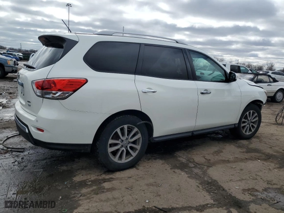 2016 Nissan Pathfinder Platinum with VIN 5N1AR2MM7GC632145, listed as a Copart auction lot 47275295 with 174,805 mi miles and Clean Title. Bid and sale history available at carsss.com. Image 3.