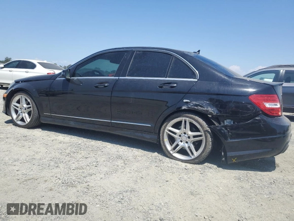 2014 Mercedes-Benz C 250 Sport with VIN WDDGF4HB9EA954117, listed as a Copart auction lot 59468405 with 132,028 mi miles and Salvage title. Bid and sale history available at DreamBid. Image 2.
