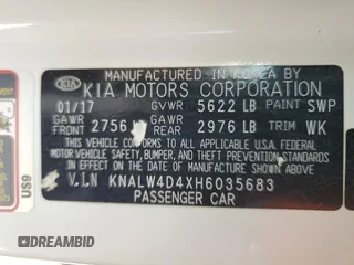 2017 Kia K900 Luxury z VIN KNALW4D4XH6035683, wystawiony jako Copart lot #55470545 z przebiegiem 93 275 mil mil oraz Szkoda całkowita • Salvage title. Historia ofert i sprzedaży dostępna na DreamBid. Obrazek 12.