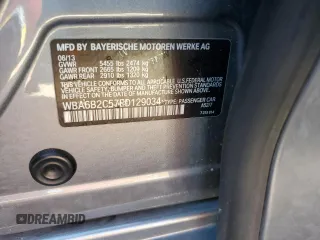 2014 BMW 6 Series 650i z VIN WBA6B2C57ED129034, wystawiony jako Copart lot #72774814 z przebiegiem 116 835 mil mil oraz Szkoda całkowita • Salvage title. Historia ofert i sprzedaży dostępna na DreamBid. Obrazek 12.