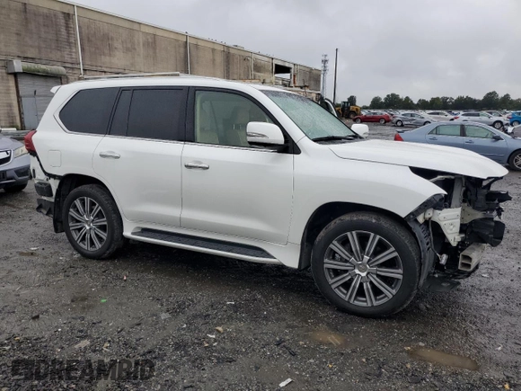2017 Lexus LX with VIN JTJHY7AX4H4243747, listed as a Copart auction lot 73792444 with 98,918 mi miles and Salvage Title. Bid and sale history available at carsss.com. Image 4.