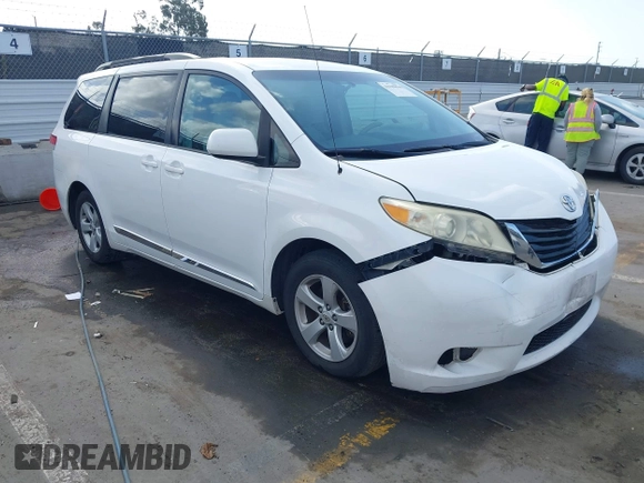 2012 Toyota Sienna LE AAS with VIN 5TDKK3DC6CS246447, listed as a IAAI auction lot 41949894 with 184,656 mi miles and . Bid and sale history available at DreamBid. Image 1.