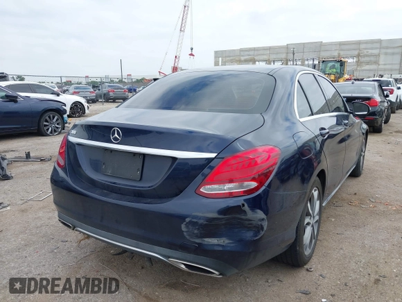 2017 Mercedes-Benz C 300 with VIN 55SWF4JB8HU187628, listed as a IAAI auction lot 42424467 with 102,077 mi miles and . Bid and sale history available at DreamBid. Image 4.