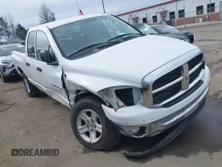 2007 Dodge 1500 SLT with VIN 1D7HU18P07S182673, listed as a IAAI auction lot 41456974 with 98,337 mi miles. Bid and sale history available at carsss.com. Image 1.