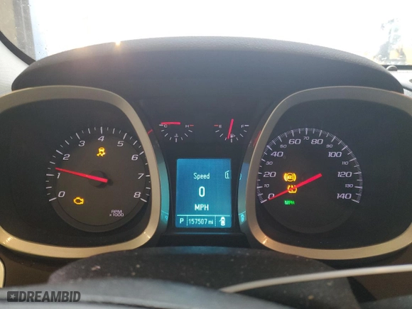 2012 Chevrolet Equinox LTZ with VIN 2GNFLFE59C6158705, listed as a Copart auction lot 44534585 with 157,507 mi miles and Salvage Title. Bid and sale history available at carsss.com. Image 9.