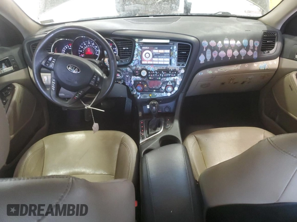 2013 Kia Optima EX with VIN 5XXGN4A72DG091652, listed as a Copart auction lot 53751125 with 134,379 mi miles and Salvage Title. Bid and sale history available at carsss.com. Image 8.