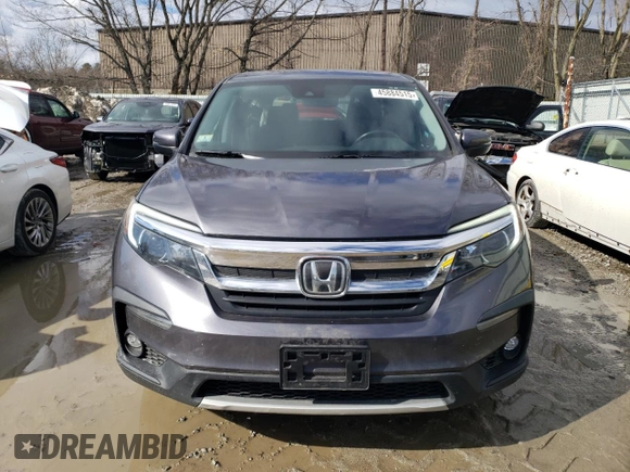 2019 Honda Pilot EX-L z VIN 5FNYF6H56KB067758, wystawiony jako Copart lot #45884515 z przebiegiem 104 662 mil mil oraz Szkoda całkowita • Salvage title. Historia ofert i sprzedaży dostępna na DreamBid. Obrazek 5.