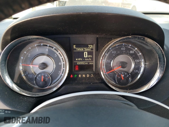 2013 Chrysler Town & Country Touring with VIN 2C4RC1BG9DR810561, listed as a Copart auction lot 72960214 with 100,992 mi miles and Salvage Title. Bid and sale history available at DreamBid. Image 9.