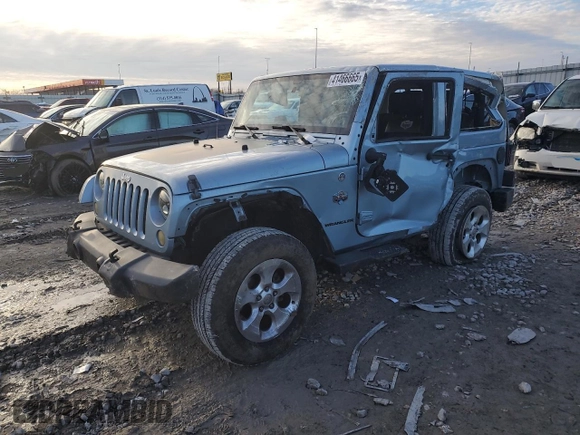 2012 Jeep Wrangler Arctic with VIN 1C4AJWBG9CL167538, listed as a Copart auction lot 41466665 with 257,612 mi miles and Salvage title. Bid and sale history available at DreamBid. Image 1.
