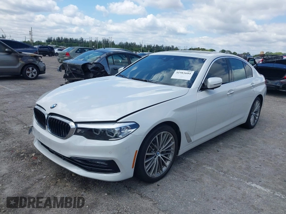2018 BMW 5 Series 540i with VIN WBAJE5C50JWA96432, listed as a IAAI auction lot 41983684 with 48,955 mi miles and . Bid and sale history available at carsss.com. Image 2.