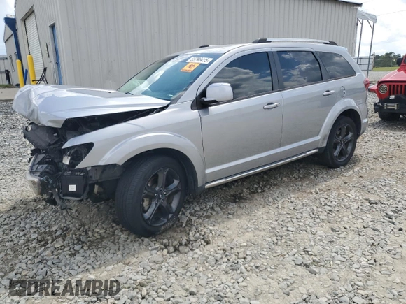 2018 Dodge Journey Crossroad with VIN 3C4PDCGG9JT344518, listed as a Copart auction lot 55796415 with 138,263 mi miles and Salvage title. Bid and sale history available at DreamBid. Image 1.
