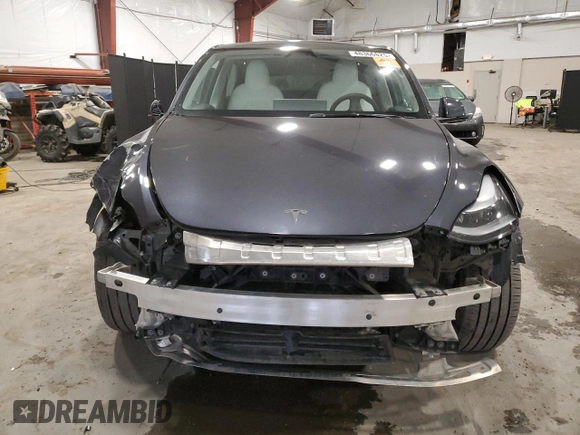 2024 Tesla Model Y Long Range with VIN 7SAYGDEE5RA237687, listed as a Copart auction lot 48366825 with 24,650 mi miles and Salvage Title. Bid and sale history available at DreamBid. Image 5.