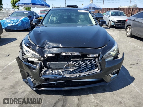 2021 Infiniti Q50 Luxe z VIN JN1EV7BPXMM704993, wystawiony jako Copart lot #55172695 z przebiegiem 55 979 mil mil oraz Szkoda całkowita • Salvage title. Historia ofert i sprzedaży dostępna na DreamBid. Obrazek 5.