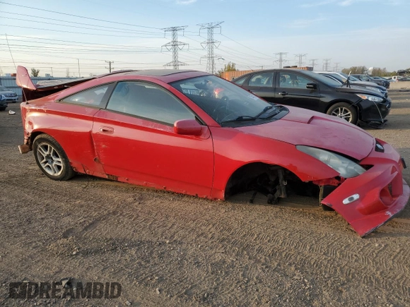 2003 Toyota Celica GT with VIN JTDDR32T730166231, listed as a Copart auction lot 74441834 with 187,022 mi miles and Salvage Title. Bid and sale history available at carsss.com. Image 4.