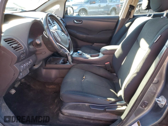 2015 Nissan LEAF SV with VIN 1N4AZ0CP8FC335118, listed as a Copart auction lot 44023525 with 75,071 mi miles and Salvage Title. Bid and sale history available at carsss.com. Image 7.