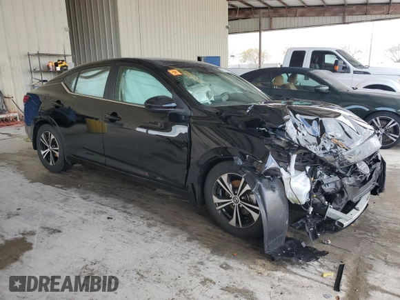 2022 Nissan Sentra SV with VIN 3N1AB8CV3NY298872, listed as a Copart auction lot 52895515 with 18,819 mi miles and Non Repairable. Bid and sale history available at DreamBid. Image 4.
